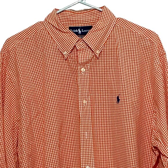 Ralph Lauren Classic Fit Plaid Button Down Shirt XL Preppy Hamptons Streetwear - Picture 1 of 5
